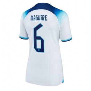 Anglia Harry Maguire #6 Koszulka Podstawowych Kobiety MŚ 2022 Krótki Rękaw